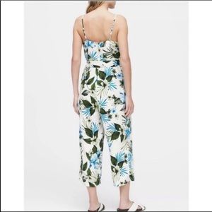 Tropical Print Banana Republic white romper